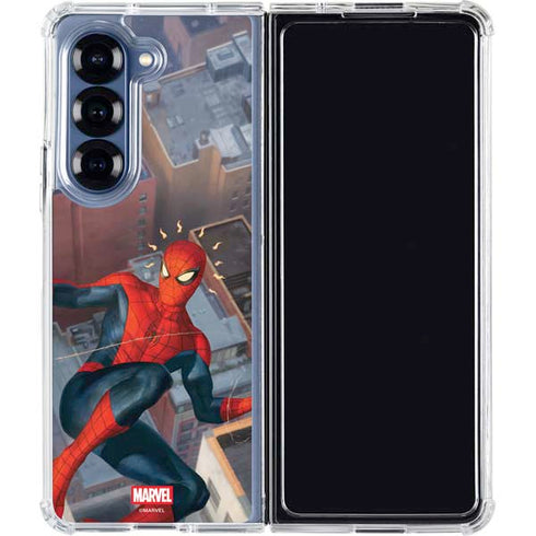 Marvel Spiderman Spidey Sense Galaxy Z Fold6 Clear Case